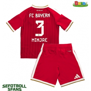 Bayern Munich Kim Min-jae #3 Hemmaställ Barn 2026-27 Kortärmad (+ Korta byxor)